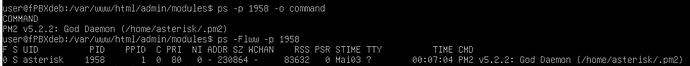ps output