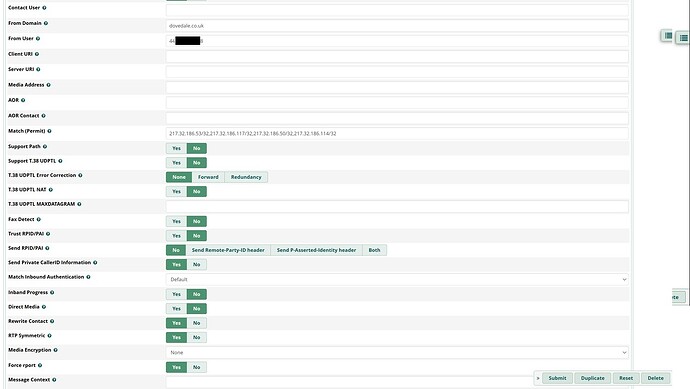 Trunk PJSIP Advanced Settings Configuration 2
