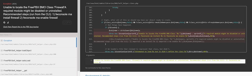 Exception (404)0 - Applications / Modules - FreePBX Community Forums