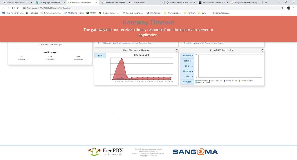 Установка и настройка freepbx на centos 8