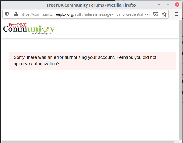 login is failing, Firefox Support Forum