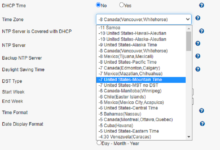Sangoma Phone Firmware Issue Pacific Time Zones Incorrect Sangoma 