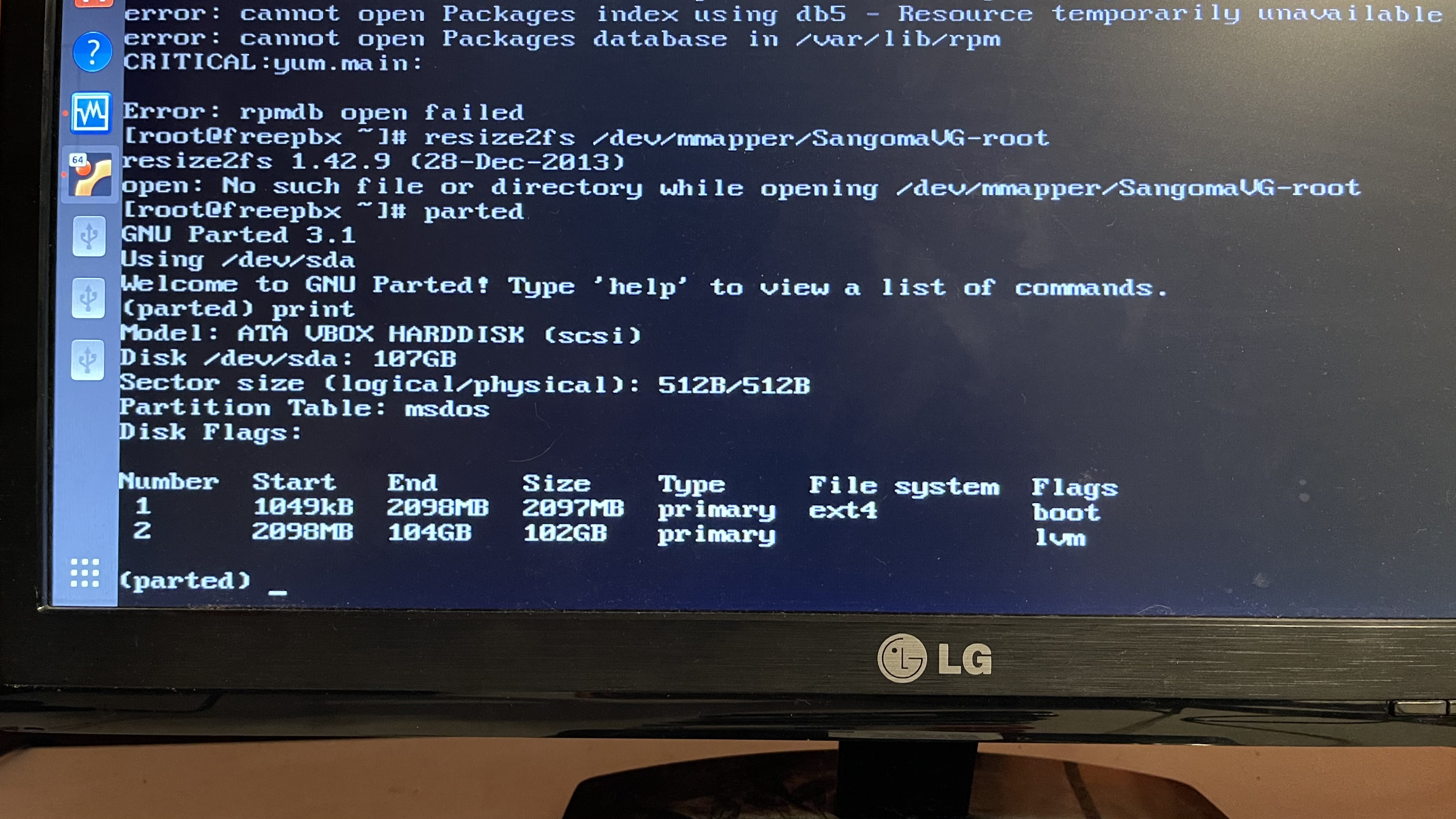 PBX Low on space? Apply config and reload fails - System